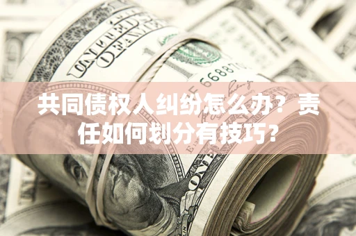 武汉共同债权人纠纷怎么办？责任如何划分有技巧？