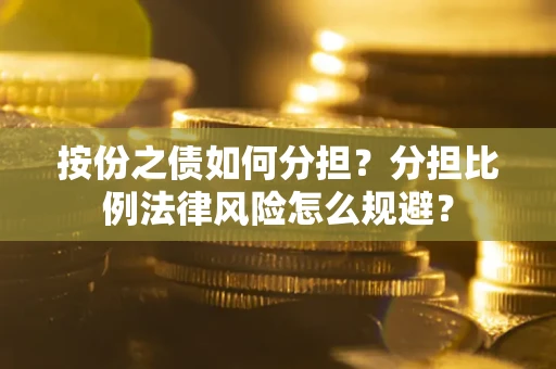 武汉按份之债如何分担？分担比例法律风险怎么规避？