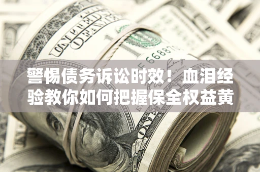 武汉警惕债务诉讼时效！血泪经验教你如何把握保全权益黄金期