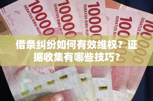 武汉借条纠纷如何有效维权？证据收集有哪些技巧？