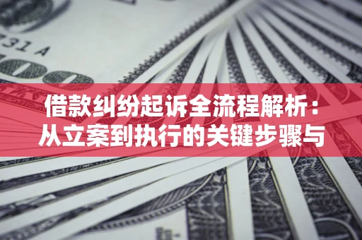 武汉借款纠纷起诉全流程解析：从立案到执行的关键步骤与防败诉指南