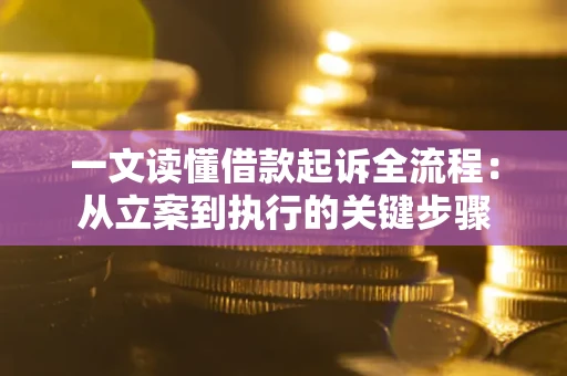 武汉一文读懂借款起诉全流程：从立案到执行的关键步骤